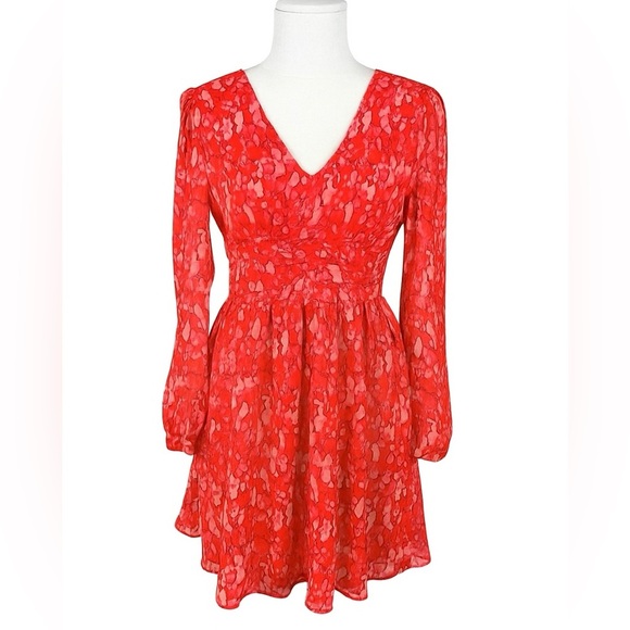 SHEIN Dresses & Skirts - SHEIN pink Long sleeve spring dress Size 4